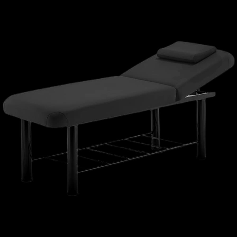 Marbella - Acacia Massage Bed with Steel Frame Black