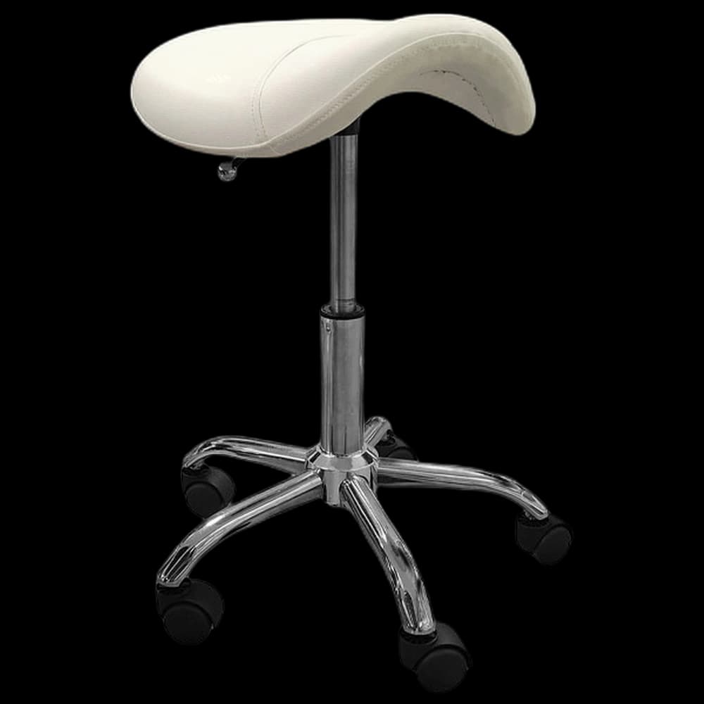 MUSTANG Saddle Stool - White