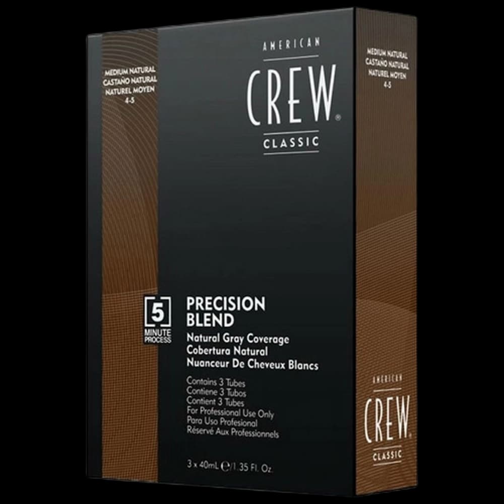 American Crew Precision Blend Medium Natural 4-5 - 3x40ml