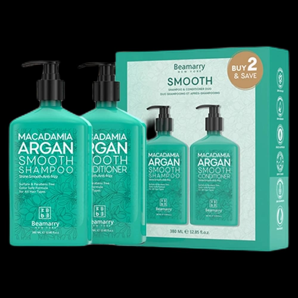 BEAMARRY Macadamia Argan Smooth Combo Pack 380ml