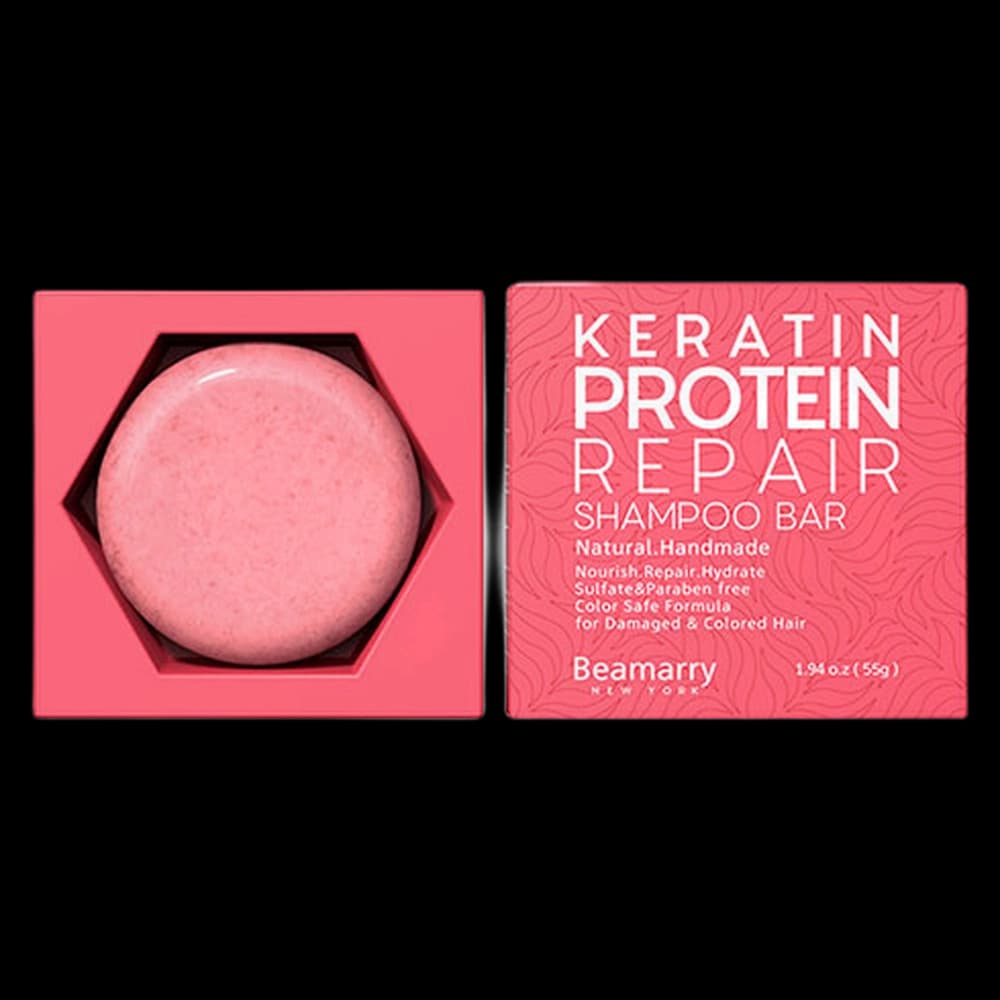 ***BEAMARRY Keratin Protein Repair Shampoo Bar 55g