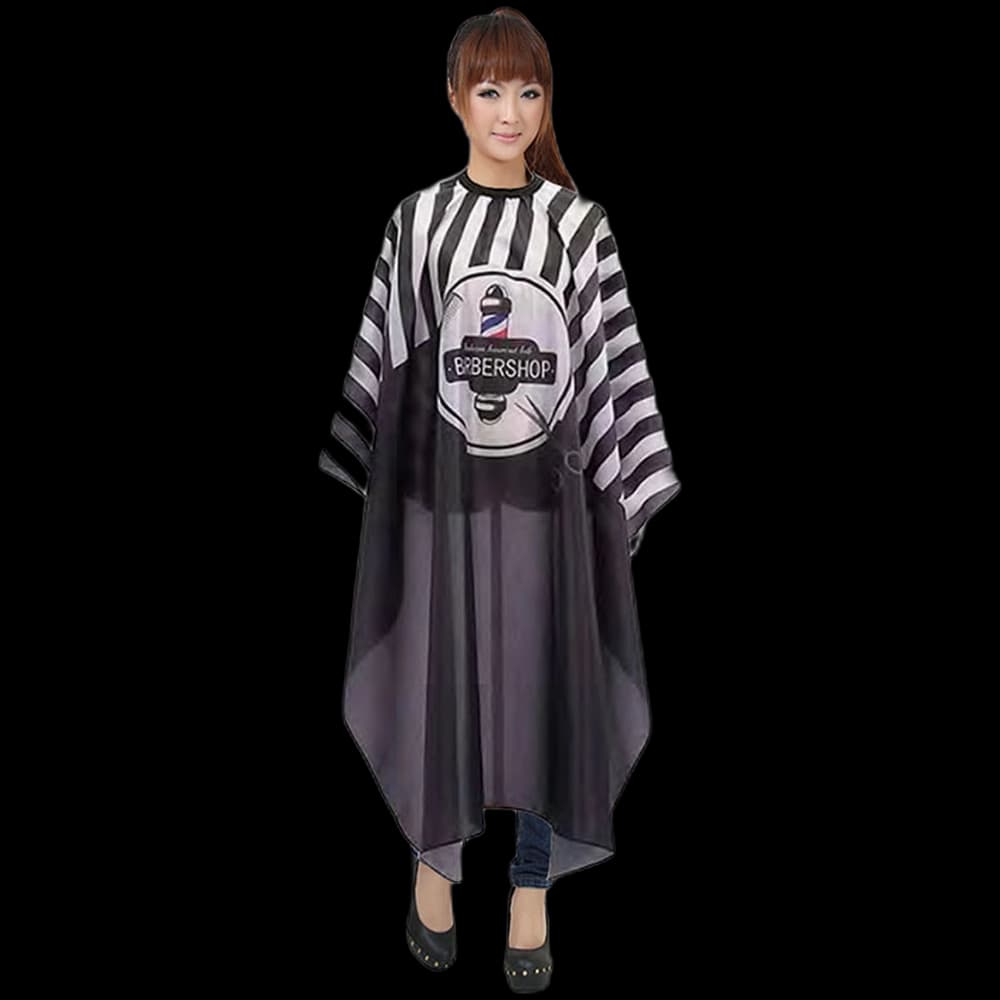 Cutting Cape Barber-Barbershop + Black&WhiteStripes(CP5376)