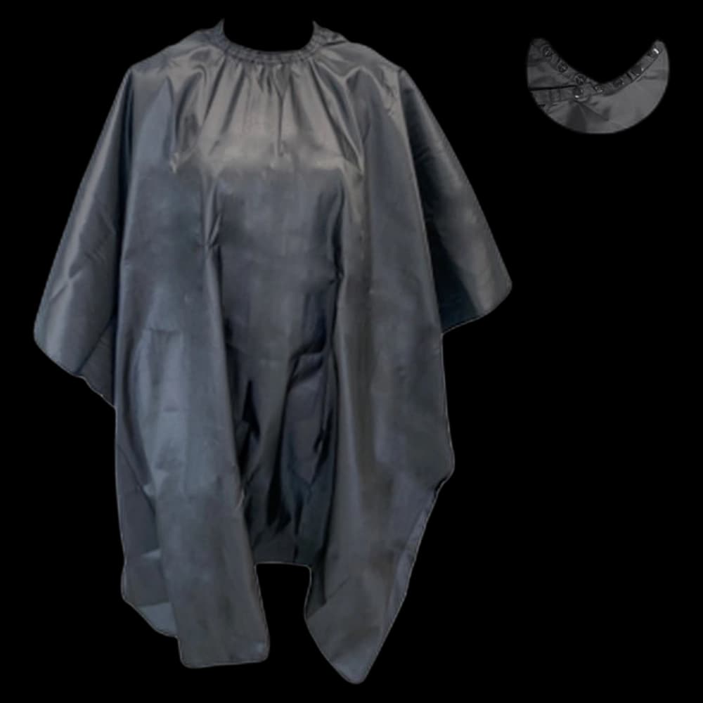 Cutting Cape Polyester - Black with Stud (CP59939)