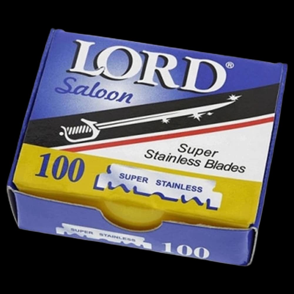 LORD Stainless Steel Razor Blades - Single Sided - 100's