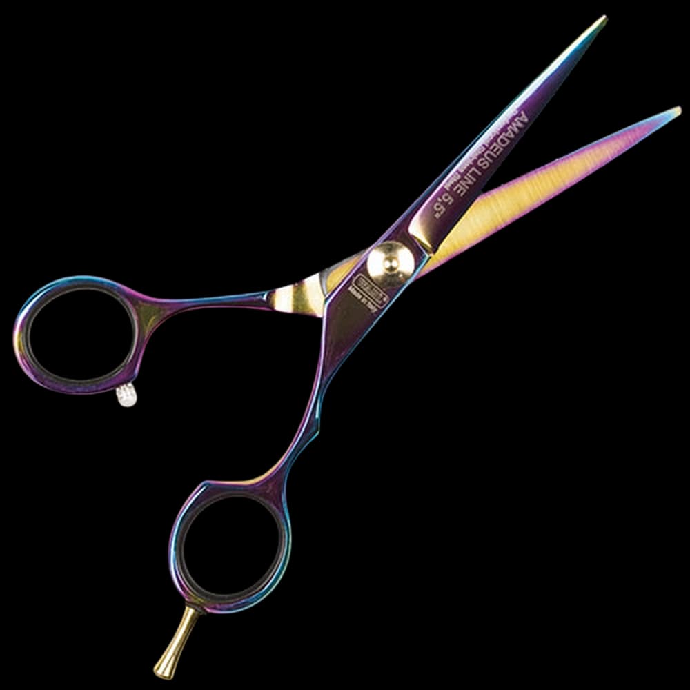 Wahl Styla Hair Scissor w/ f/rest & oil - Blue Titanium 5"