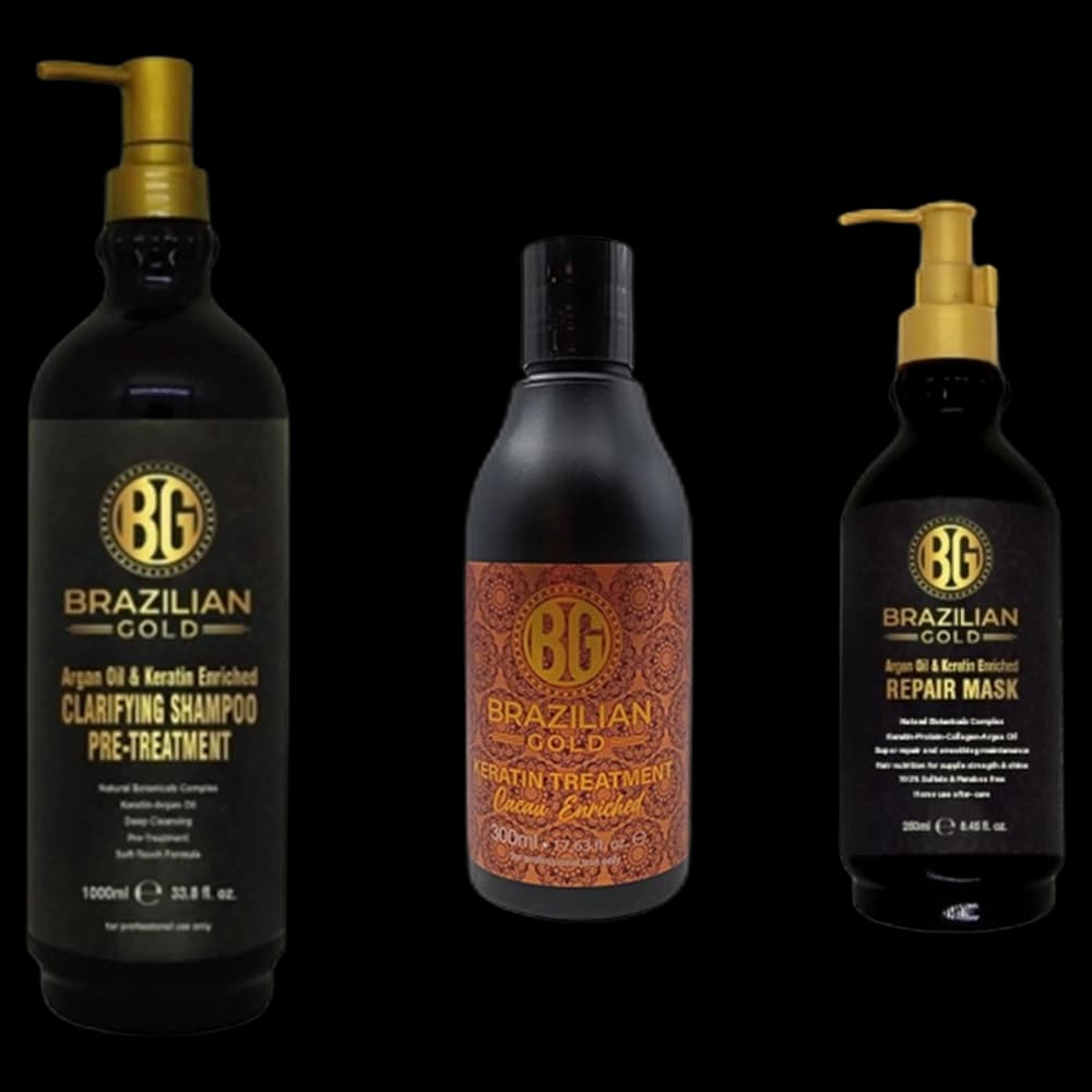 Brazilian Gold Cacau Keratin Treatment Kit 300ml