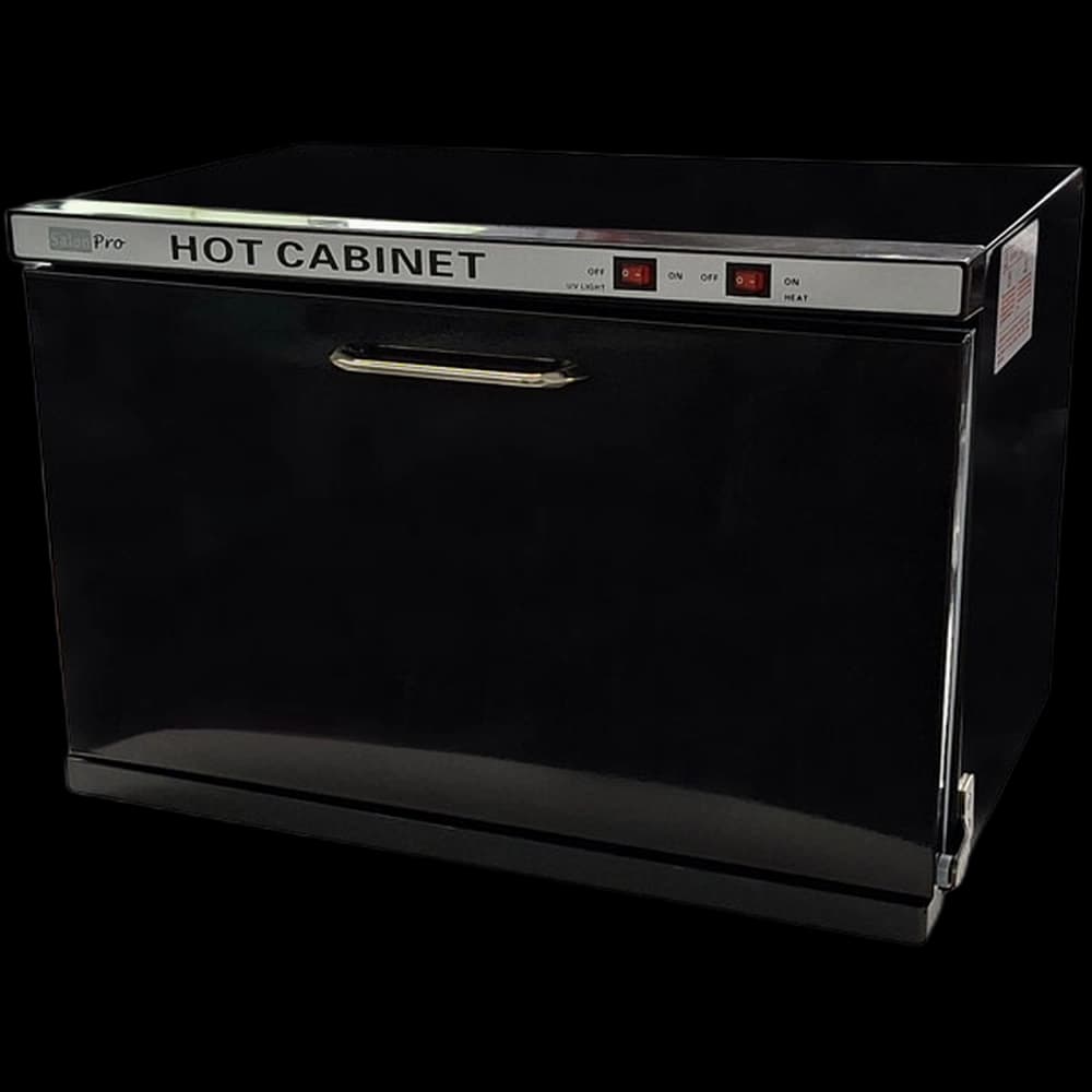 Salon Pro Hot Towel Cabinet with UV Deluxe - Black
