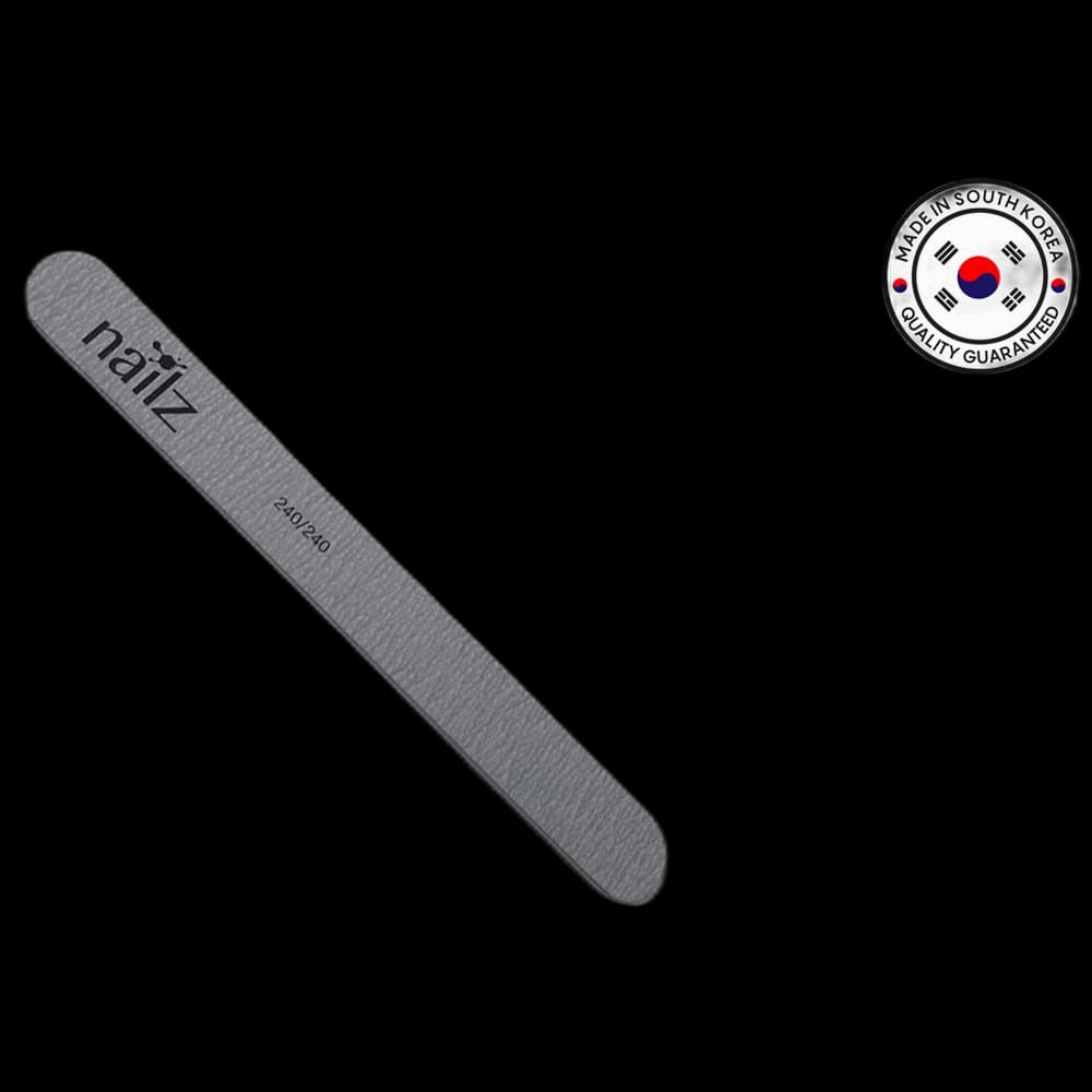 NAILZ Nail File - Straight Grey 240/240 [Korean]