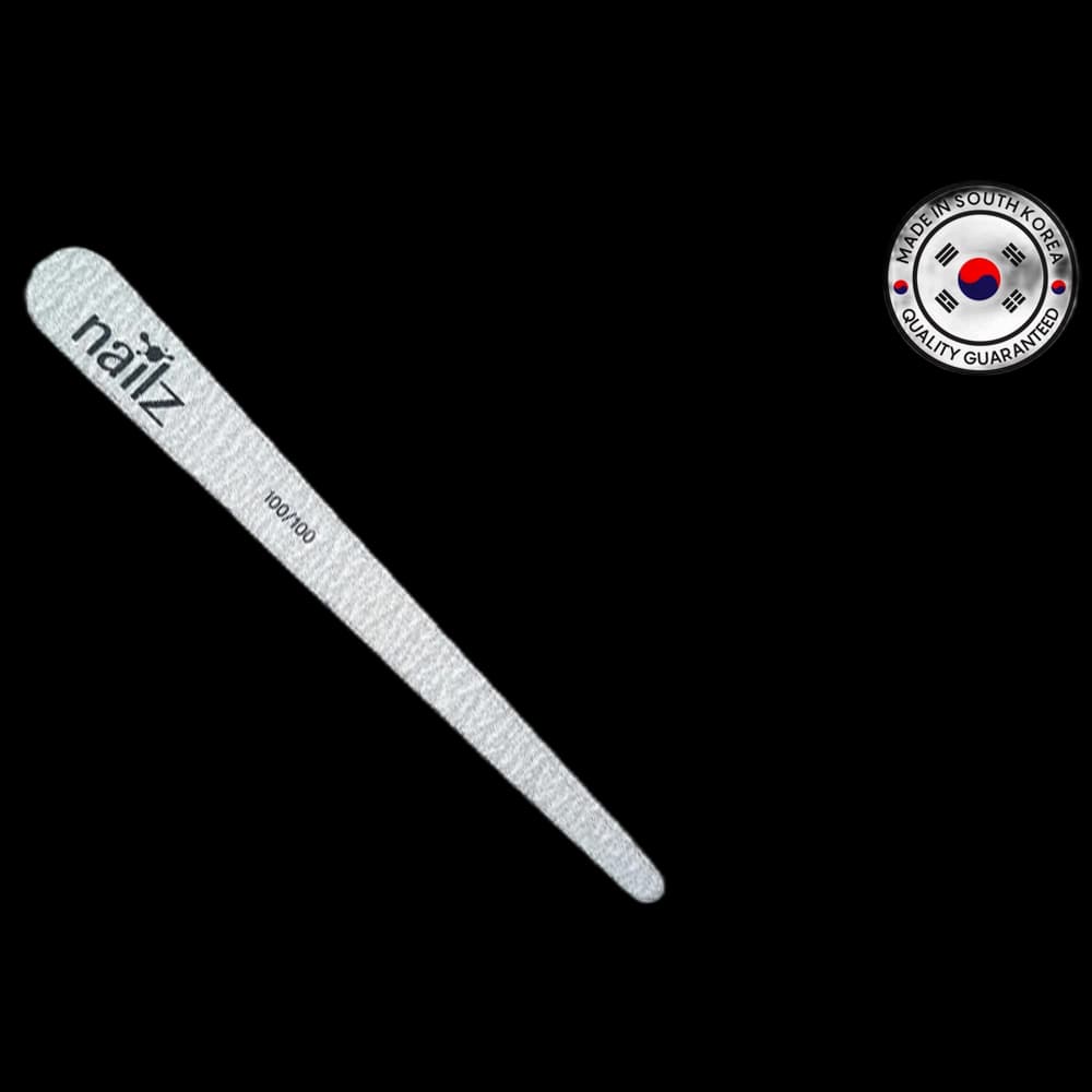 NAILZ Nail File - Teardrop Grey 100/100 [Korean]