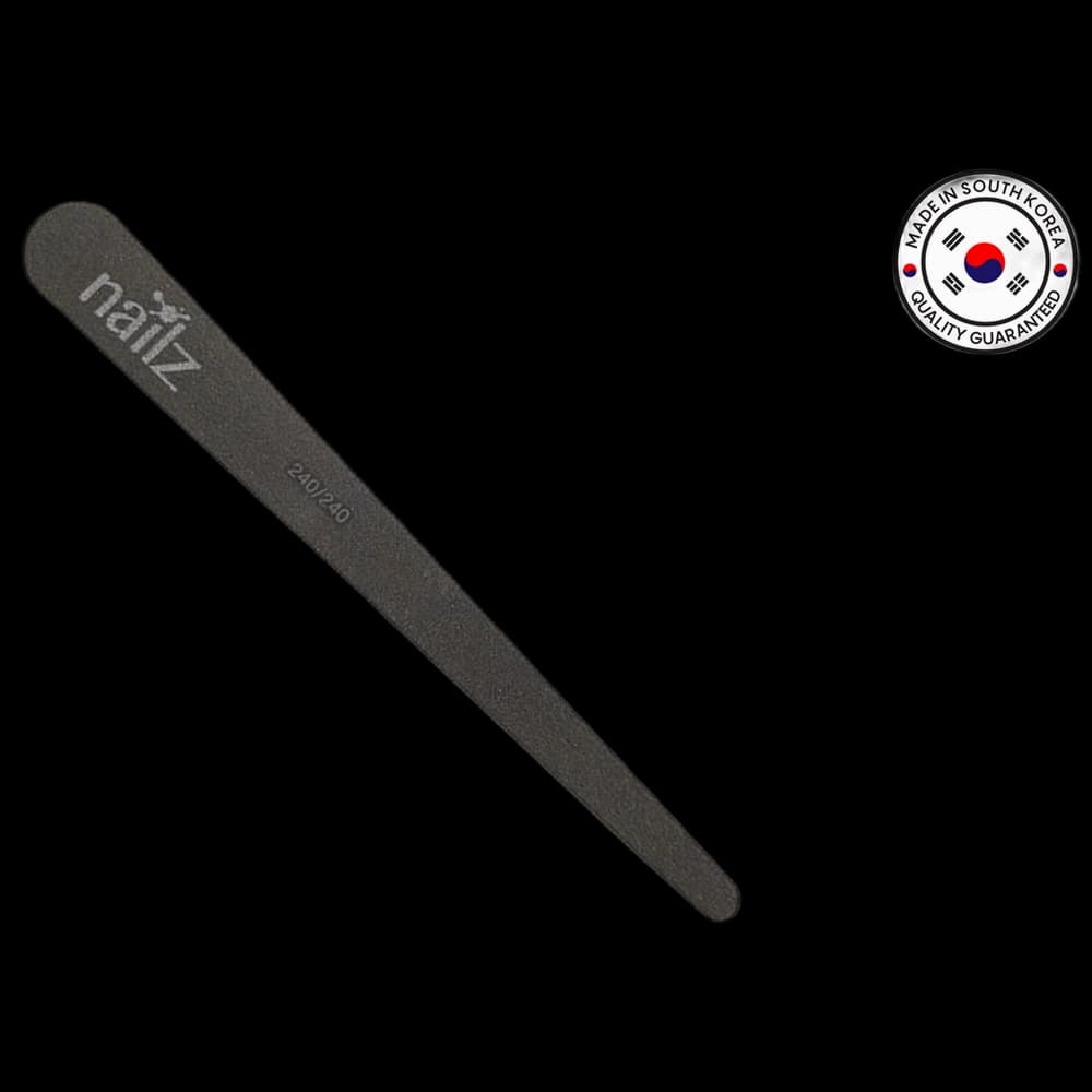 NAILZ Nail File - Teardrop Black 240/240 [Korean]