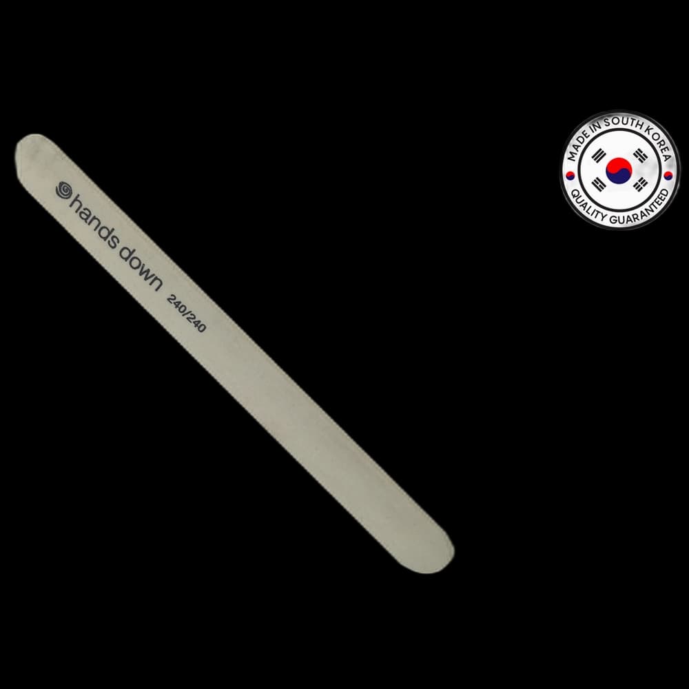 NAILZ Nail File - Straight White 240/240 [Korean]