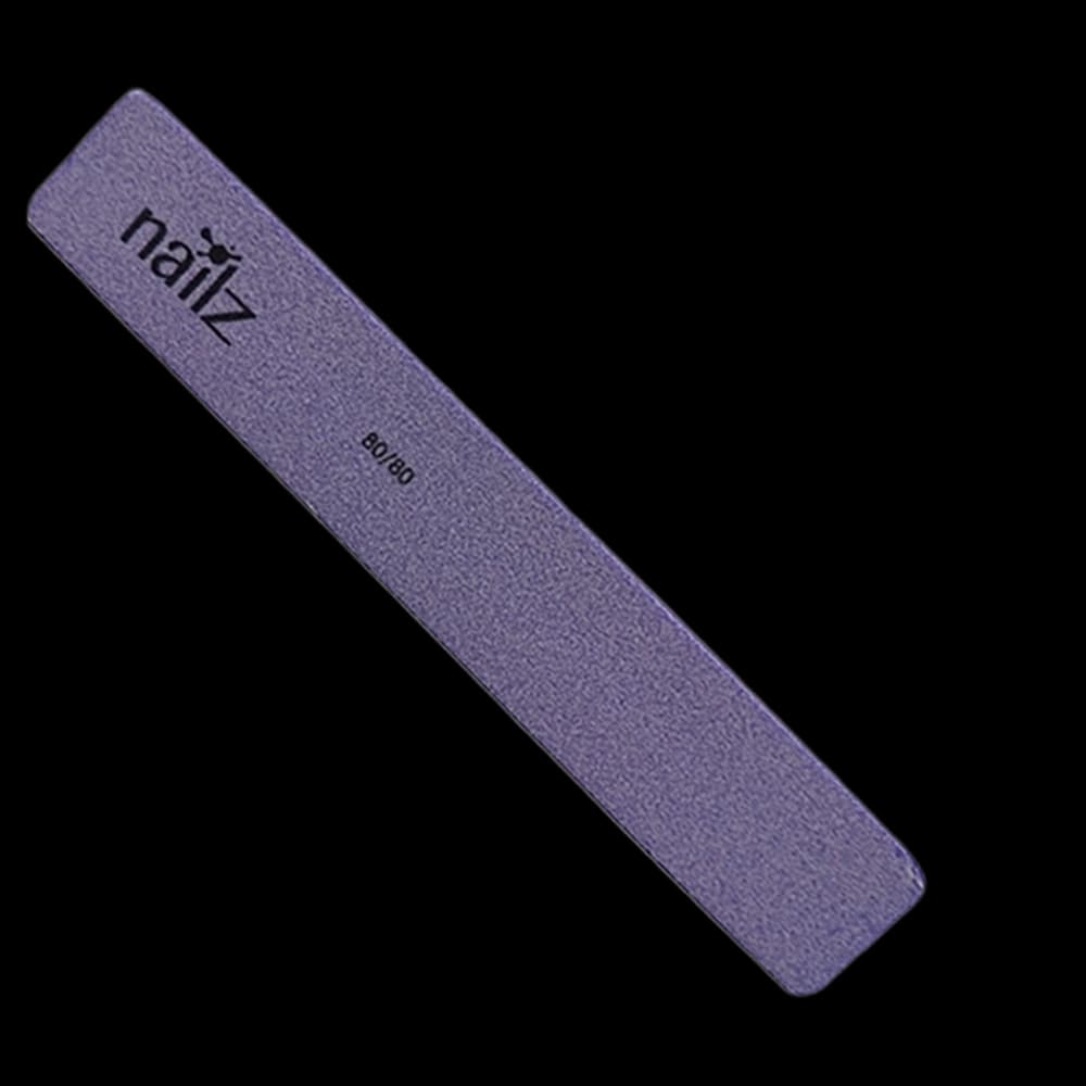 NAILZ Sponge File - Rectangular Purple 80/80 [Korean]