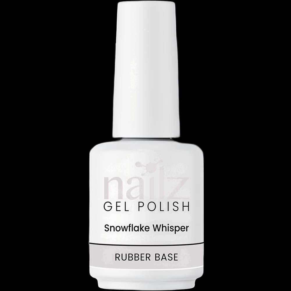 Nailz Gel Polish 15ml Rubber Base Gel - Snowflake Whisper