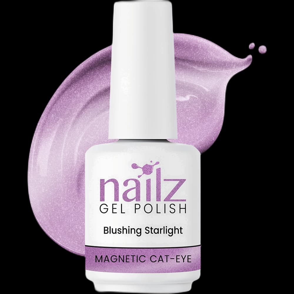 NAILZ Gel Polish 15ml Magnetic Cat Eye- Blushing Starlight