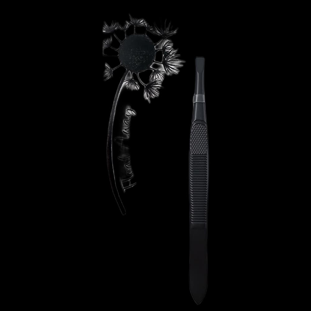 Spa Life Crab Tip Tweezer- Black