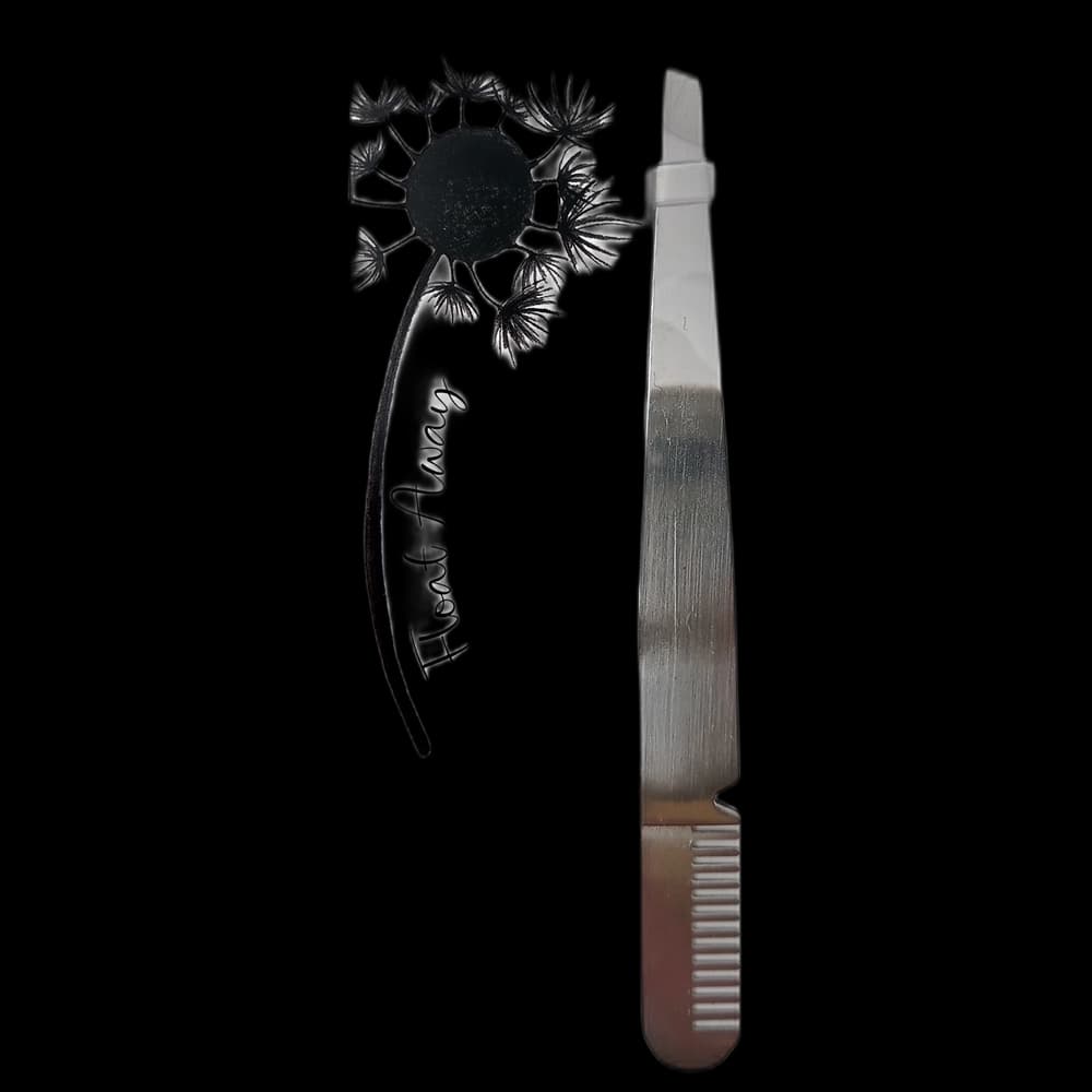Spa Life Slant Tip Tweezer with Eyebrow Comb