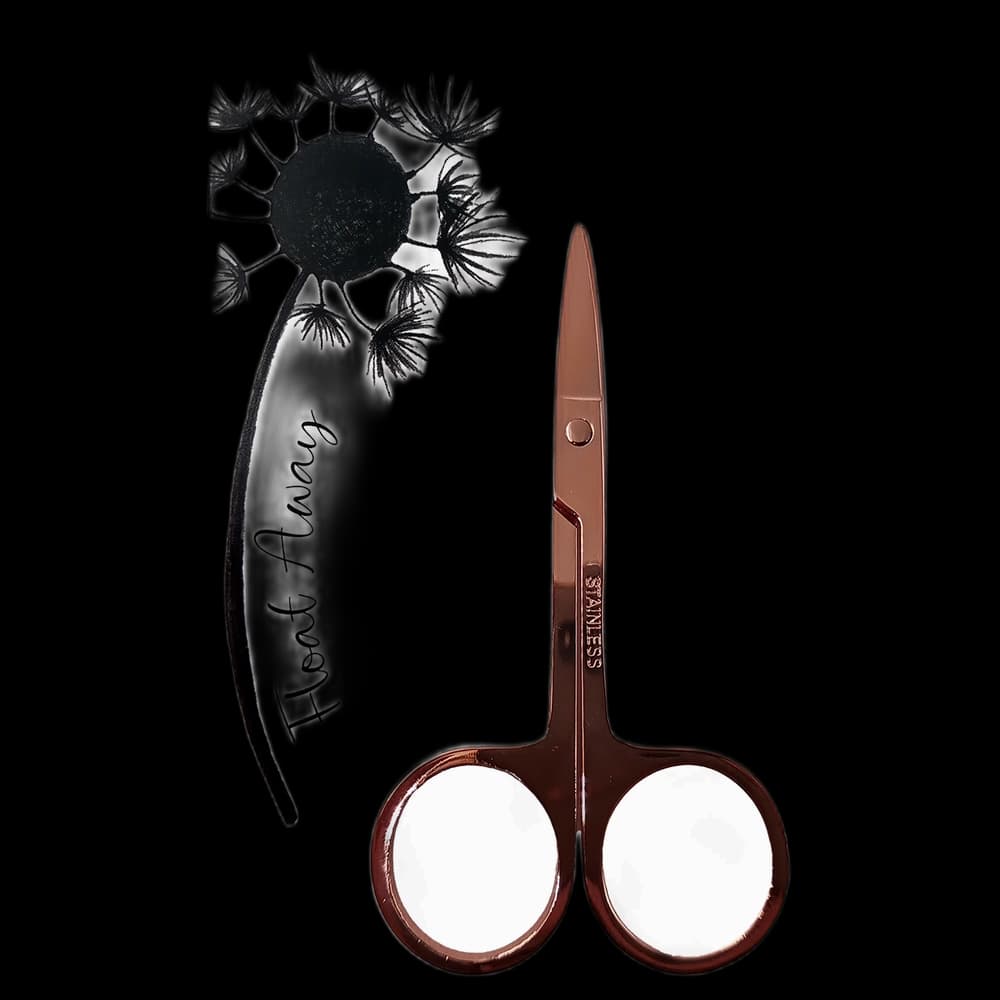 ***Spa Life Cuticle Scissor Straight Blade-Rose Gold