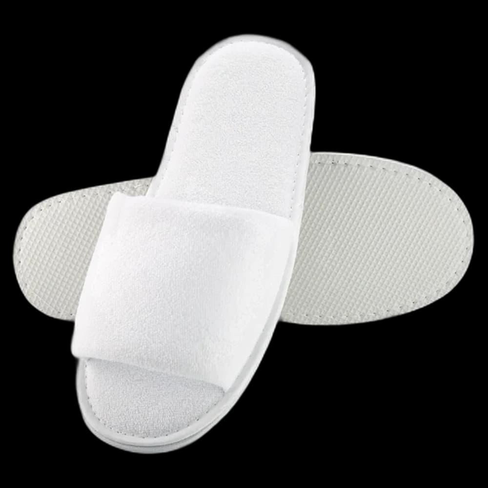 Pedi Slippers Toweling - White