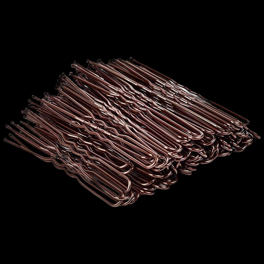 Salon Fresh Hair Setting Pins Wavy 45mm - Brown - 250gm Tub