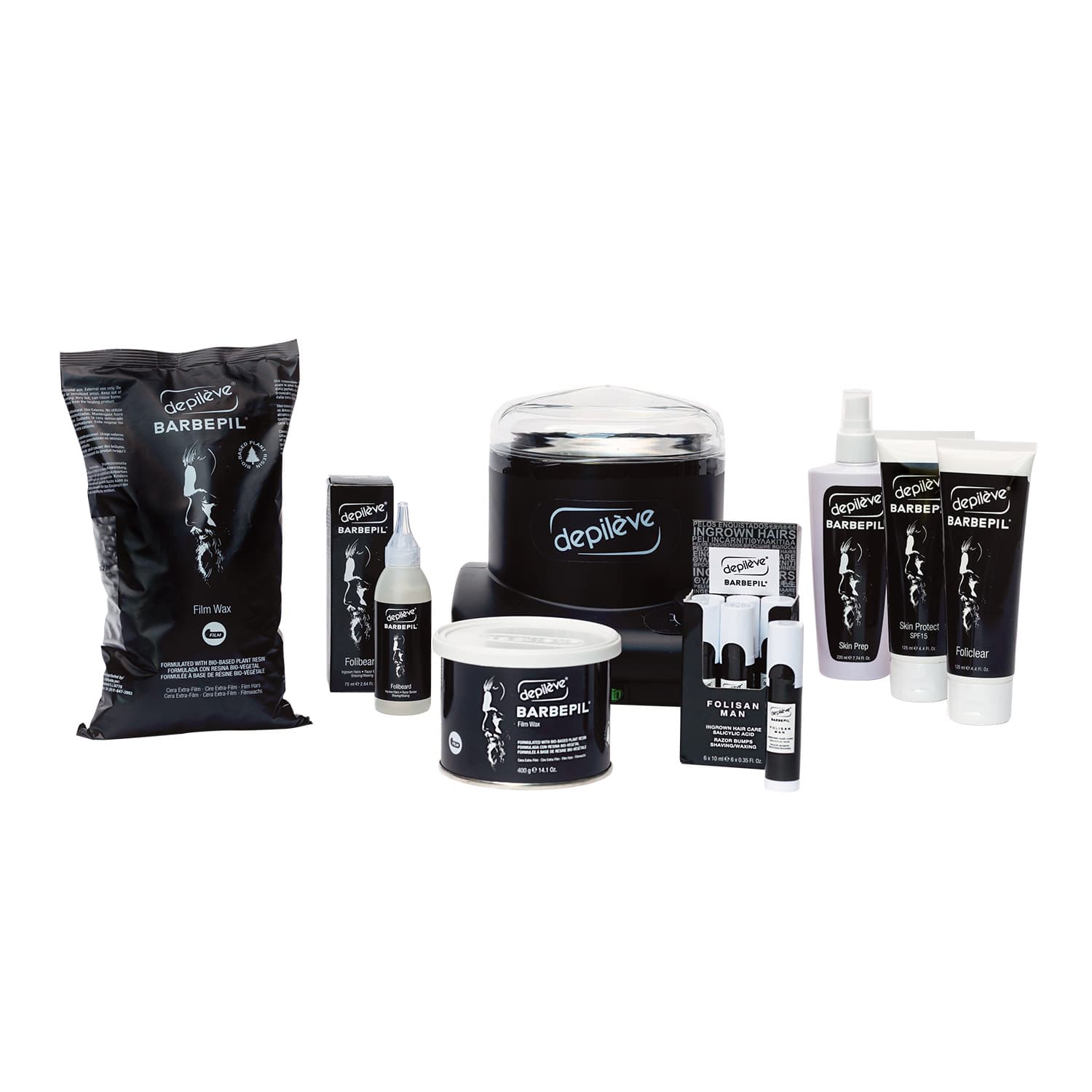 Depilève Barbepil Waxing Starter Kit 400g