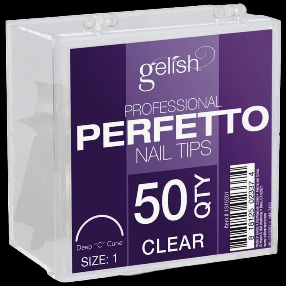 ***Perfetto Tips Clear Size 3 50pk - Gelish
