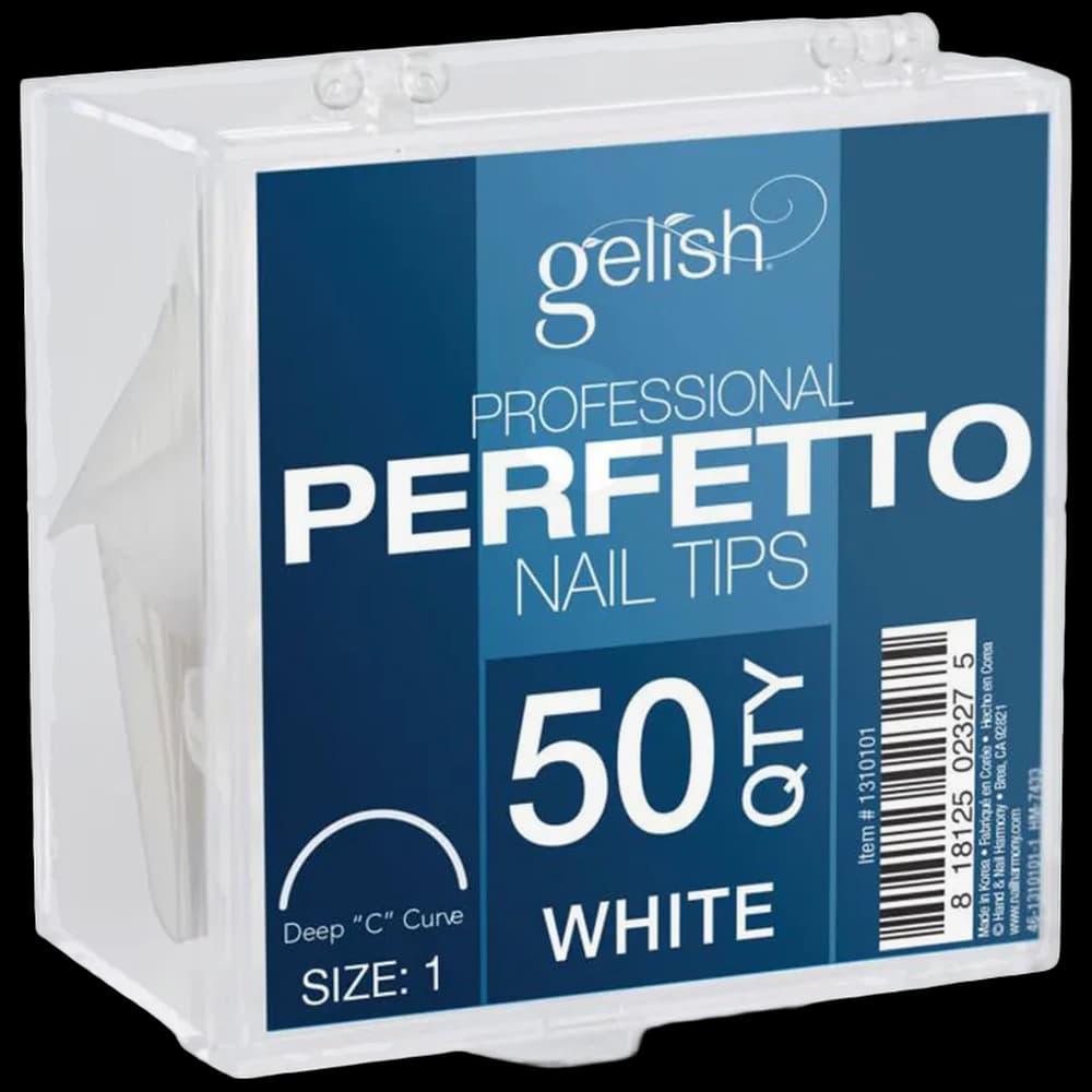 ***Perfetto Tips White Size 8 50pk - Gelish
