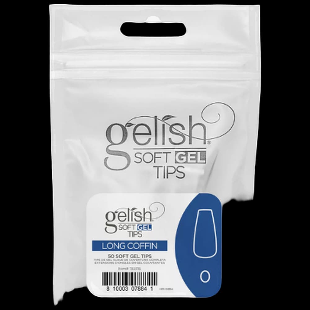 Soft Gel Tips - Long Coffin 0 50pk Refill - Gelish