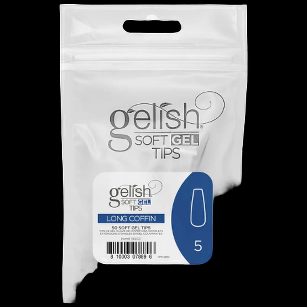 Soft Gel Tips - Long Coffin 5 50pk Refill - Gelish