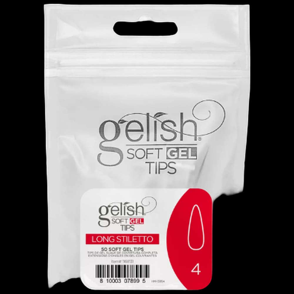 Soft Gel Tips - Long Stiletto 4 50pk Refill - Gelish