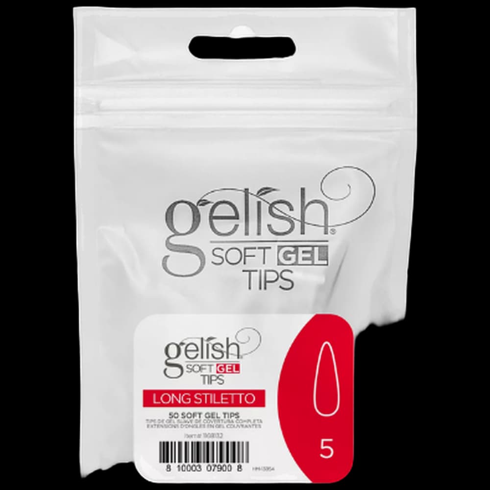 Soft Gel Tips - Long Stiletto 5 50pk Refill - Gelish