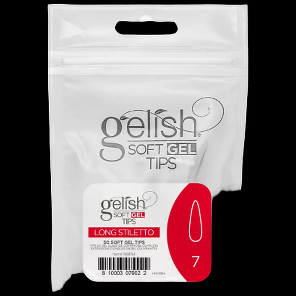 Soft Gel Tips - Long Stiletto 7 50pk Refill - Gelish