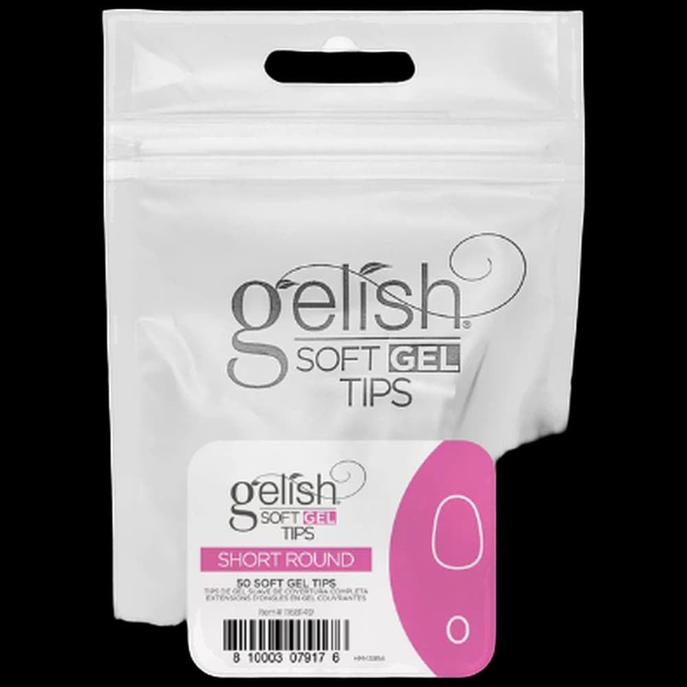 Soft Gel Tips - Short Round 0 50pk Refill - Gelish