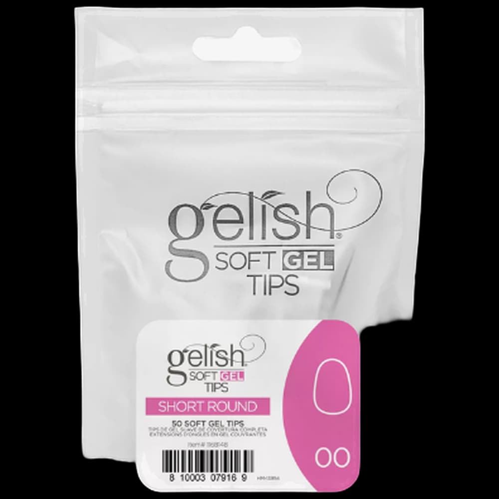 Soft Gel Tips - Short Round 00 50pk Refill - Gelish