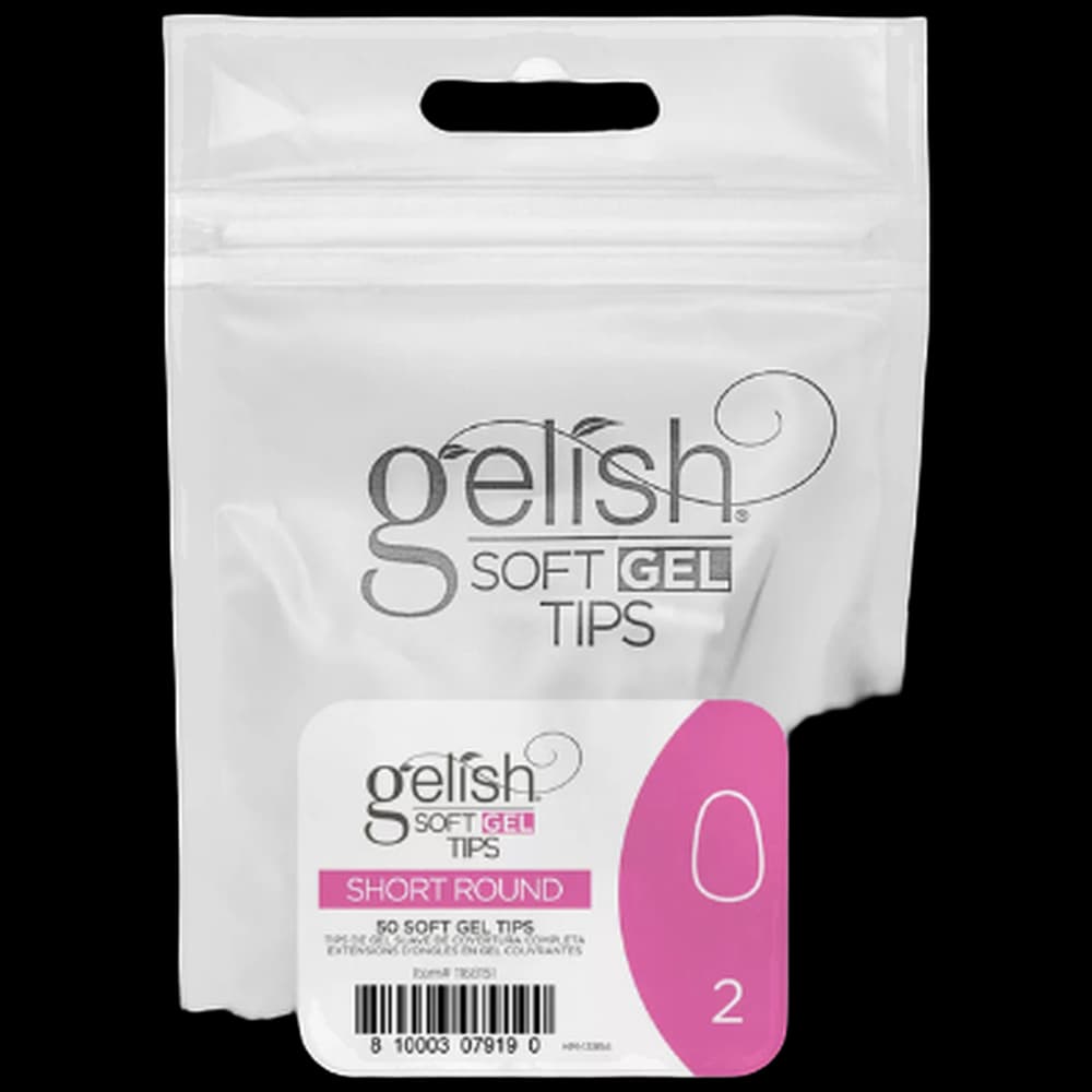 Soft Gel Tips - Short Round 2 50pk Refill - Gelish