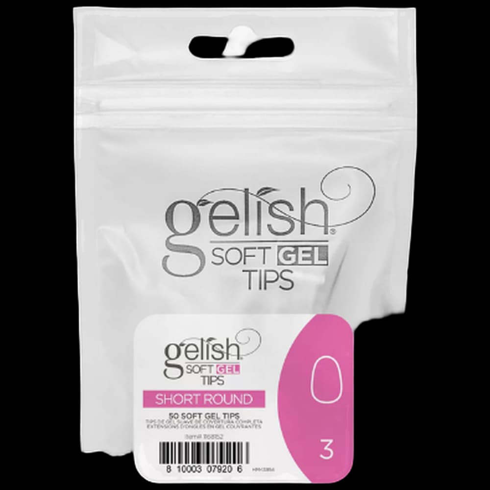 Soft Gel Tips - Short Round 3 50pk Refill - Gelish