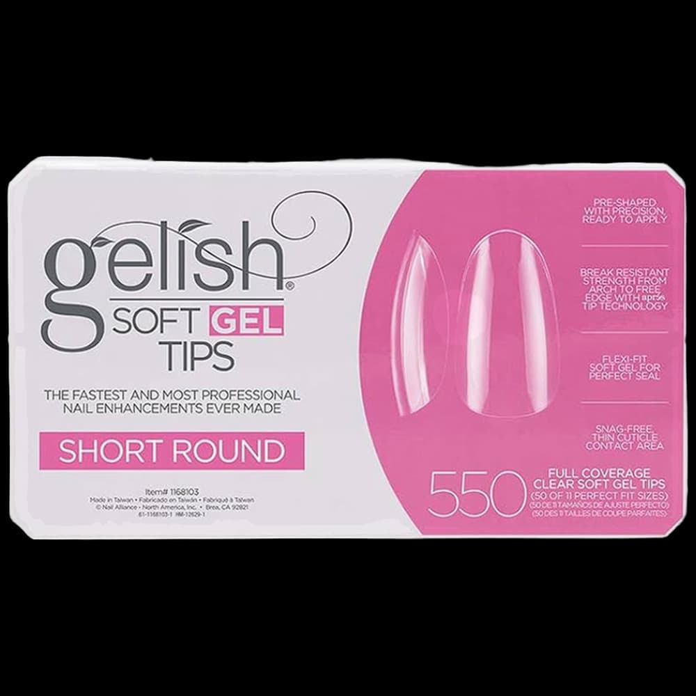 ***Soft Gel Tips - Short Round 550pk - Gelish