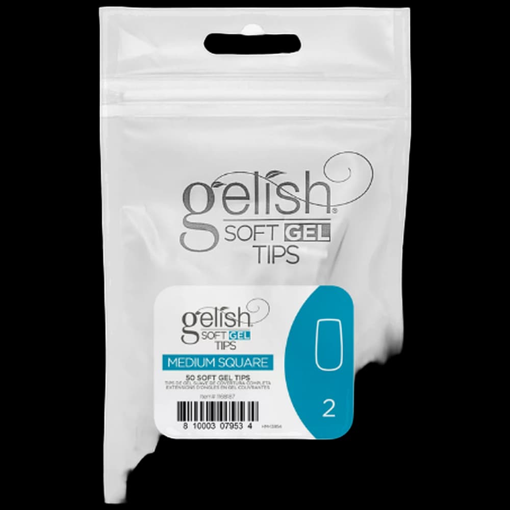 Soft Gel Tips - Square Medium 2 50pk Refill - Gelish