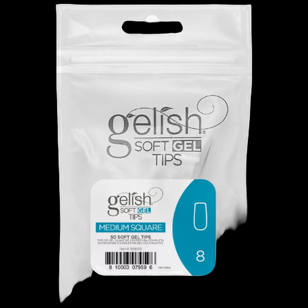 Soft Gel Tips - Square Medium 8 50pk Refill - Gelish