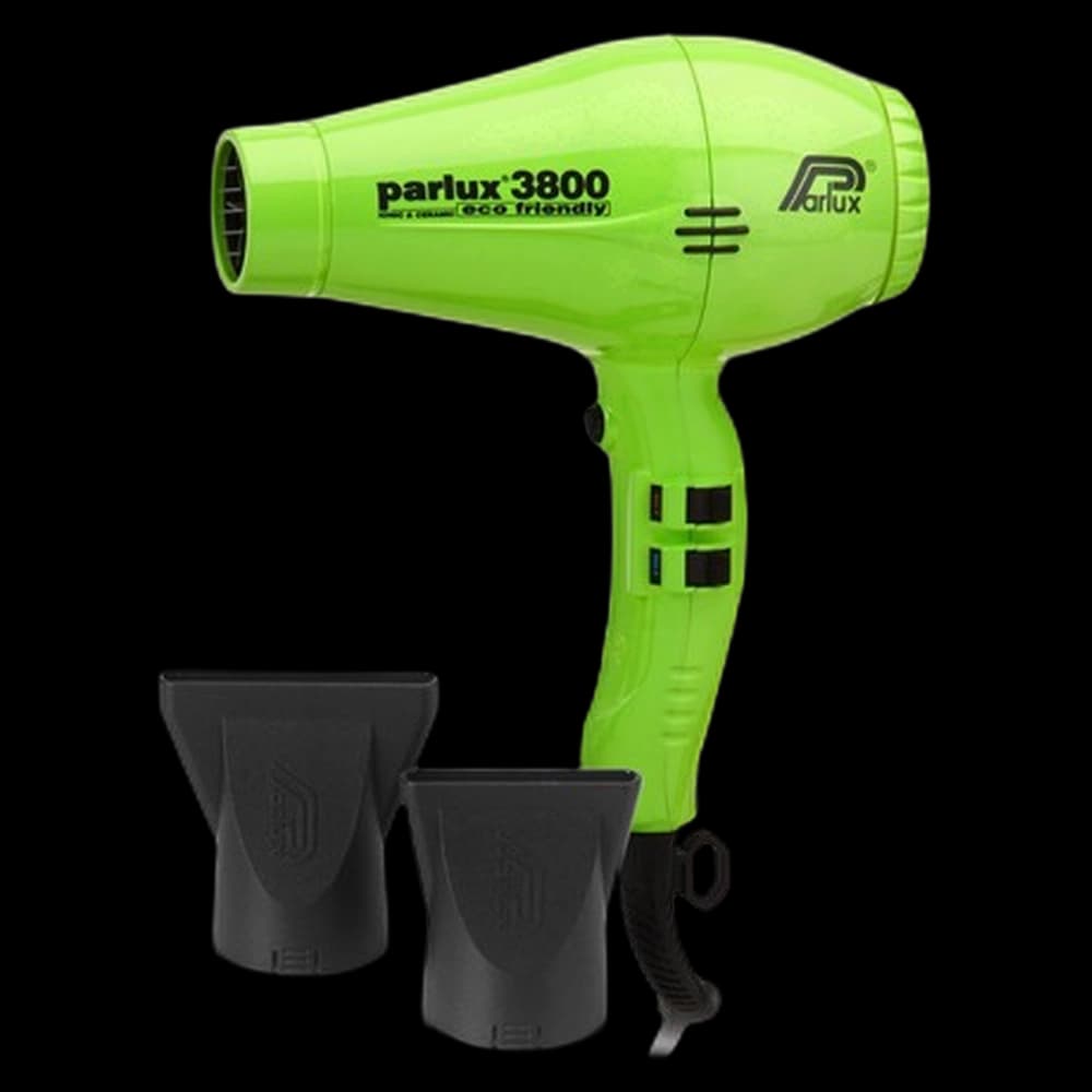 ***Parlux 3800 Dryer (2100W) Ceramic & Ionic, Green