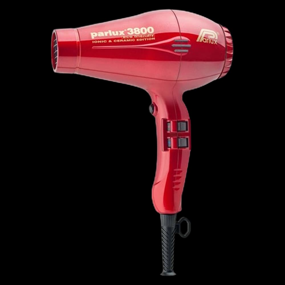 ***Parlux 3800 Dryer (2100W) Ceramic & Ionic, Red