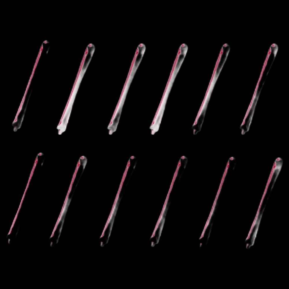 *Perm Rod - Two Tone 7mm -12's (Pink/White)(PC 94822)