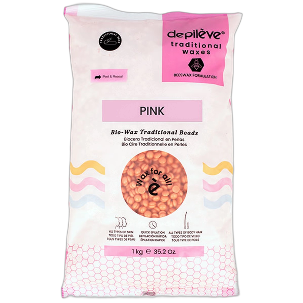 Depileve Pink Rose Hot Wax 1kg (Pellets)