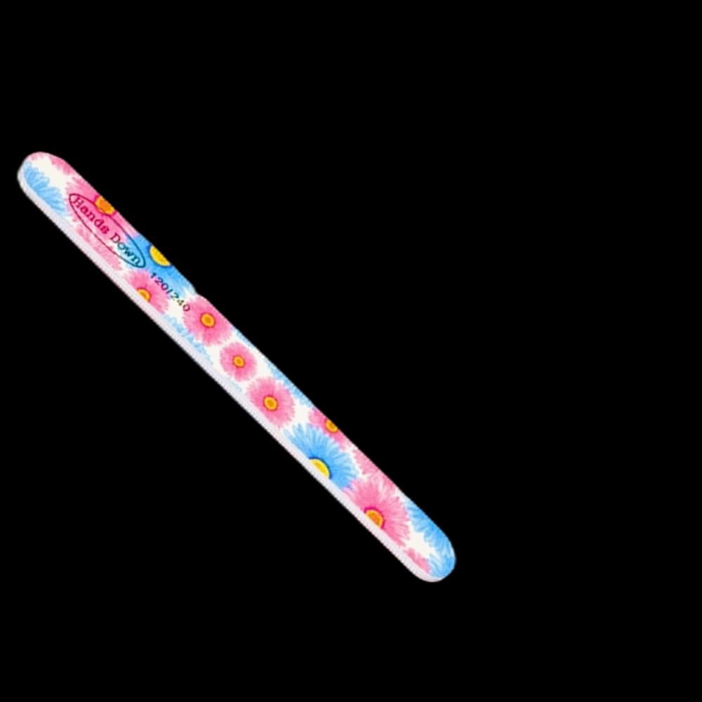 ***Hands Down Nail File Printed Blue & Pink Daisy 120/240