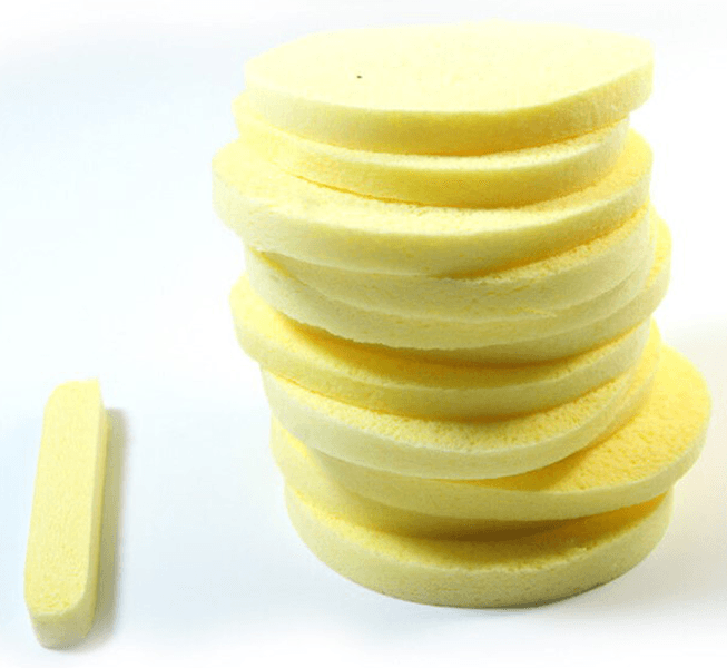Facial Sponges - Loose pack 100pcs - Yellow