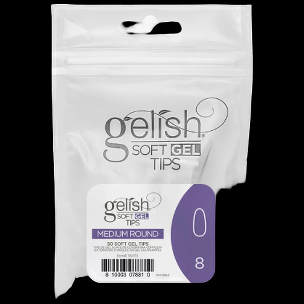 Soft Gel Tips - Medium Round 8 50pk Refill - Gelish